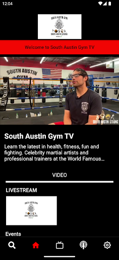 Android application South Austin Gym TV screenshort