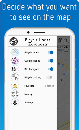 Bicycle lanes Zaragoza Screen 2