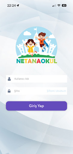Android application NetAnaOkul screenshort