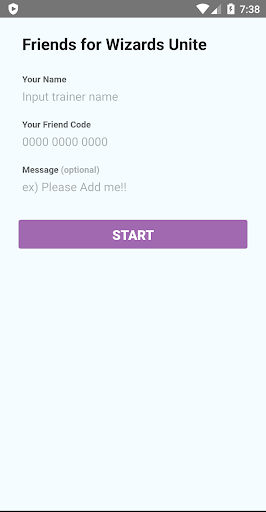 Android application Friends of Wizards Unite screenshort
