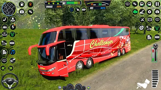 オフロードバスシムドライビングゲーム