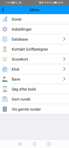 Golfberegner Screen 2