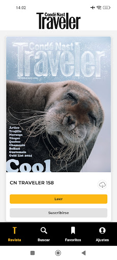 Android application Conde Nast Traveler España screenshort