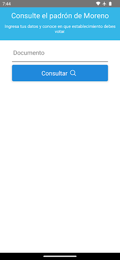 Android application Padrón Moreno screenshort