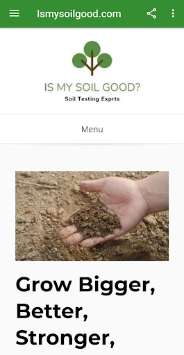 Android application Ismysoilgood.com -Soil Experts screenshort
