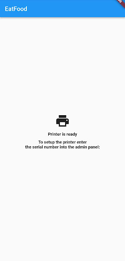 Android application EatFood Printer screenshort