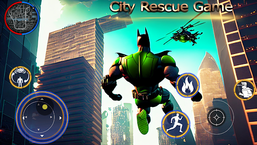 Android application Green Bat : City Crime Fighter screenshot