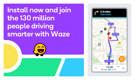 Waze - GPS, карты, оповещения о дорожном движении и навигация в реальном времени