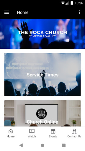 Android application Rock Church Temecula Valley screenshort