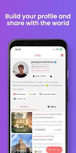 Listy - Your world Listed Screen 3