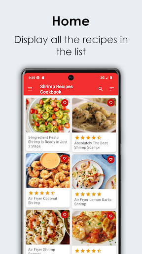 Android application Shrimp Recipes Cookbook screenshort