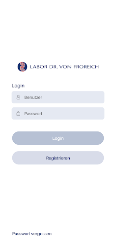 Android application Labor Froreich Befund App screenshort