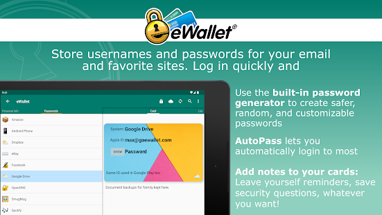 eWallet - Password Manager Tangkapan layar