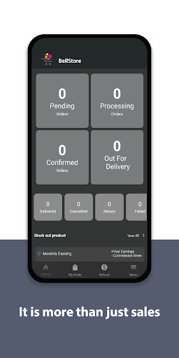 Android application BellStore Vendor screenshort