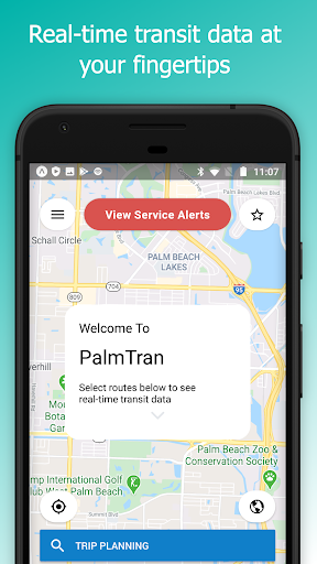 Android application Palm Tran screenshort