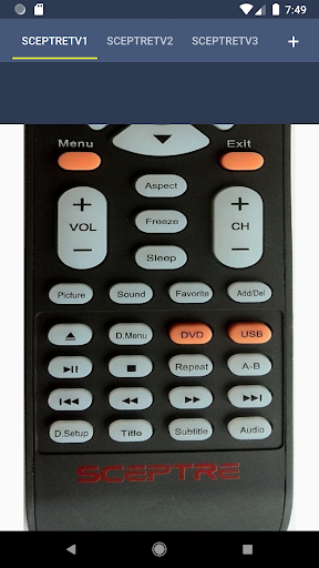 Sceptre TV Remote Screen 3