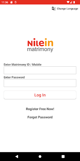 Nilein Matrimony Screen 2