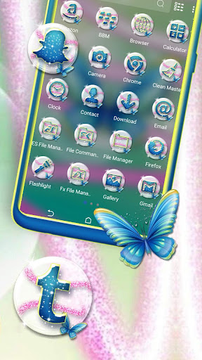 Butterfly Glitter Theme