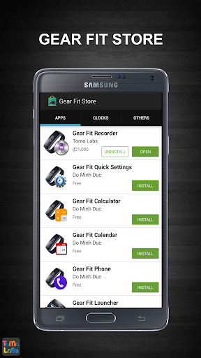 Android application Gear Fit Store screenshort