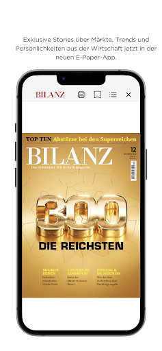 Android application Bilanz E-Paper screenshort