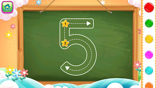 Screenshot of Numbers, ABC, Spelling Tracing