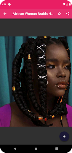 African Woman Braids Hairstyle Screen 3