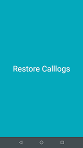 Captura 2 Restore Calllogs and Contacts android