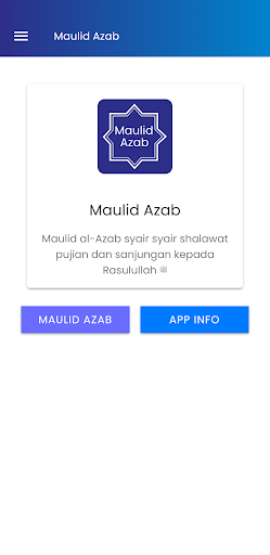 Android application Rawi Maulid al-Azab screenshort