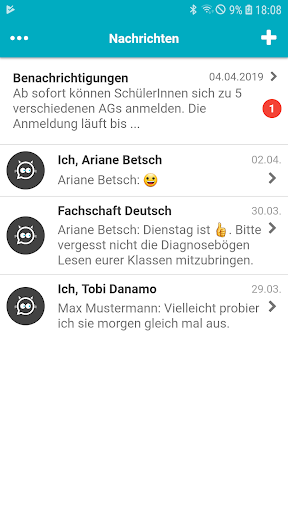 Android application CatMessenger screenshort
