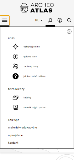 Android application ArcheoAtlas screenshort