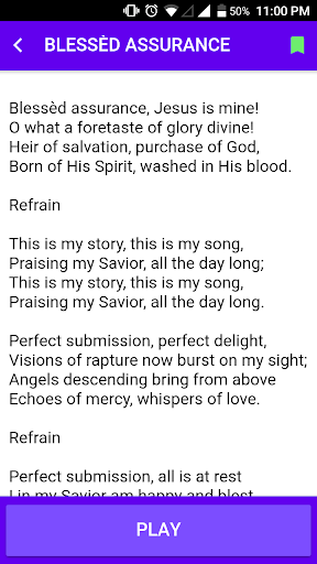 Android application Hymns by Fanny Crosby screenshort