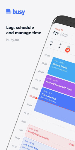 Android application Busy by 24SevenOffice screenshort