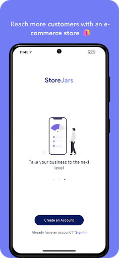 Android application StoreJars - Ecommerce stores screenshort