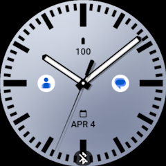 Solid Light Gray Watch Face