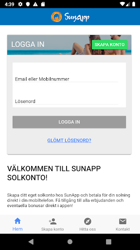 SunApp Screen 2