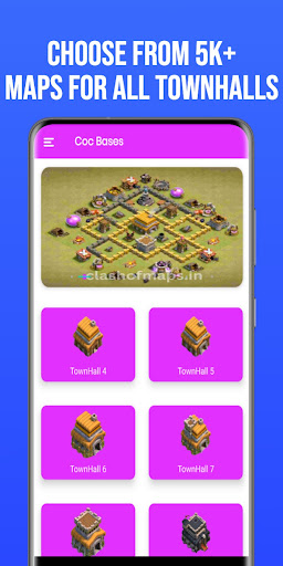 Android application Coc Bases with Links screenshort