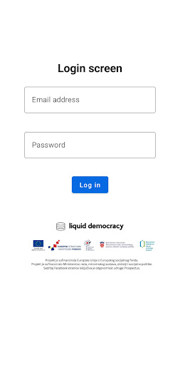 Android application LIQUID DEMOCRACY screenshort