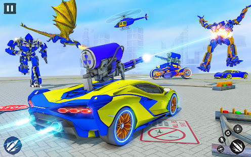 Dragon Robot Police Car Games apkdebit screenshots 23