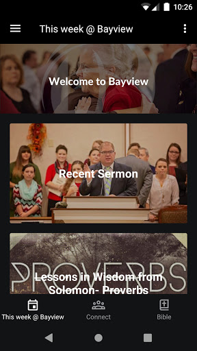 Android application BAYVIEW BAPT. CHURCH screenshort