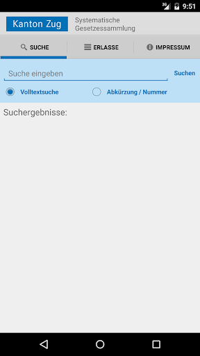 Android application Gesetze screenshort
