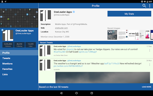 TweetCaster Pro for Twitter Screenshot