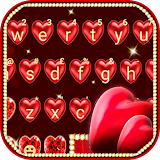 Red Love Heart Keyboard Theme icon