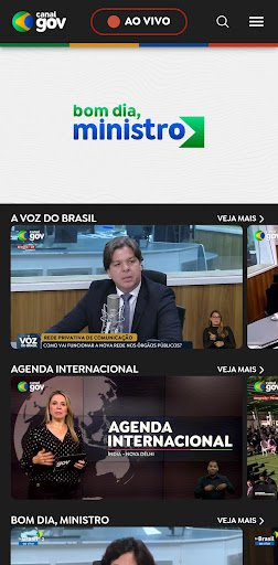 Android application Canal Gov screenshort