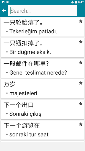 Chinese - Turkish
