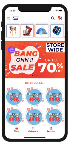 Android application Shopystore screenshort