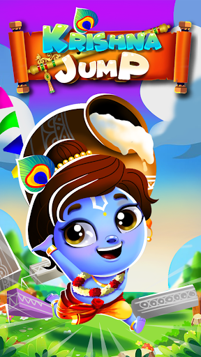 Android application Little Krishna - Jump Tap Game screenshort
