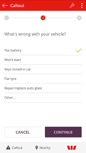 Westpac Auto Assist Screen 2