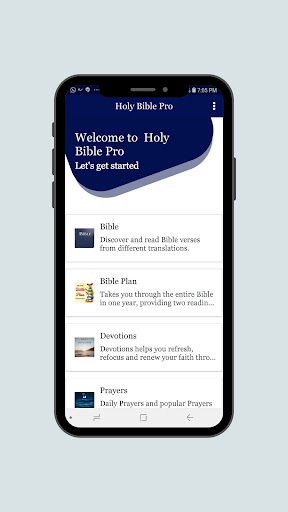 Android application Holy Bible: With Study Tool screenshort