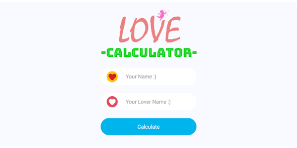 Kalkulator pravi ljubavni Upiši imena: