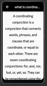 coordinating conjunction